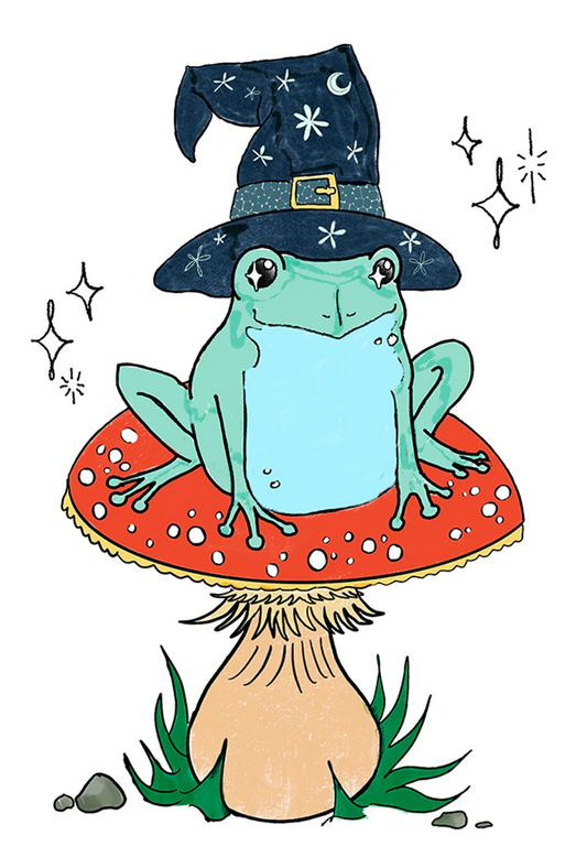 Wizard Frog Sticker
