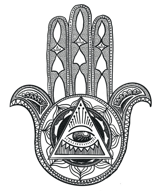 Hamsa Hand Print