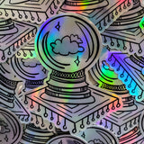 Crystal Ball Holographic Sticker