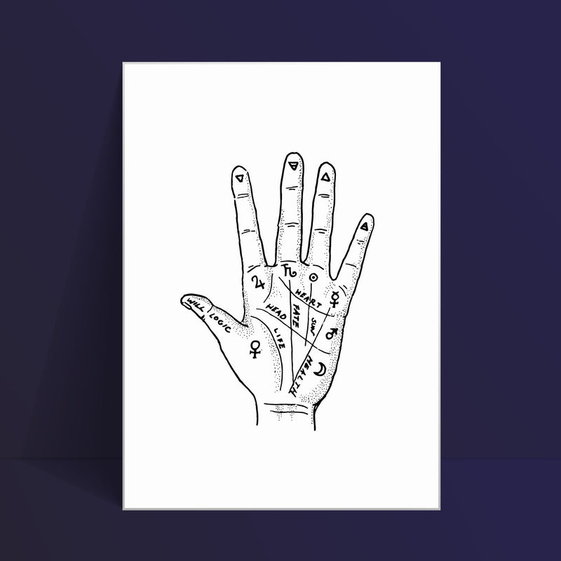 Palmistry Chart Print