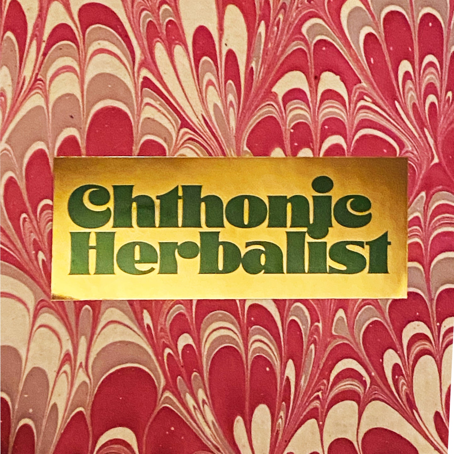 Chthonic Herbalist Mirror Gold Sticker